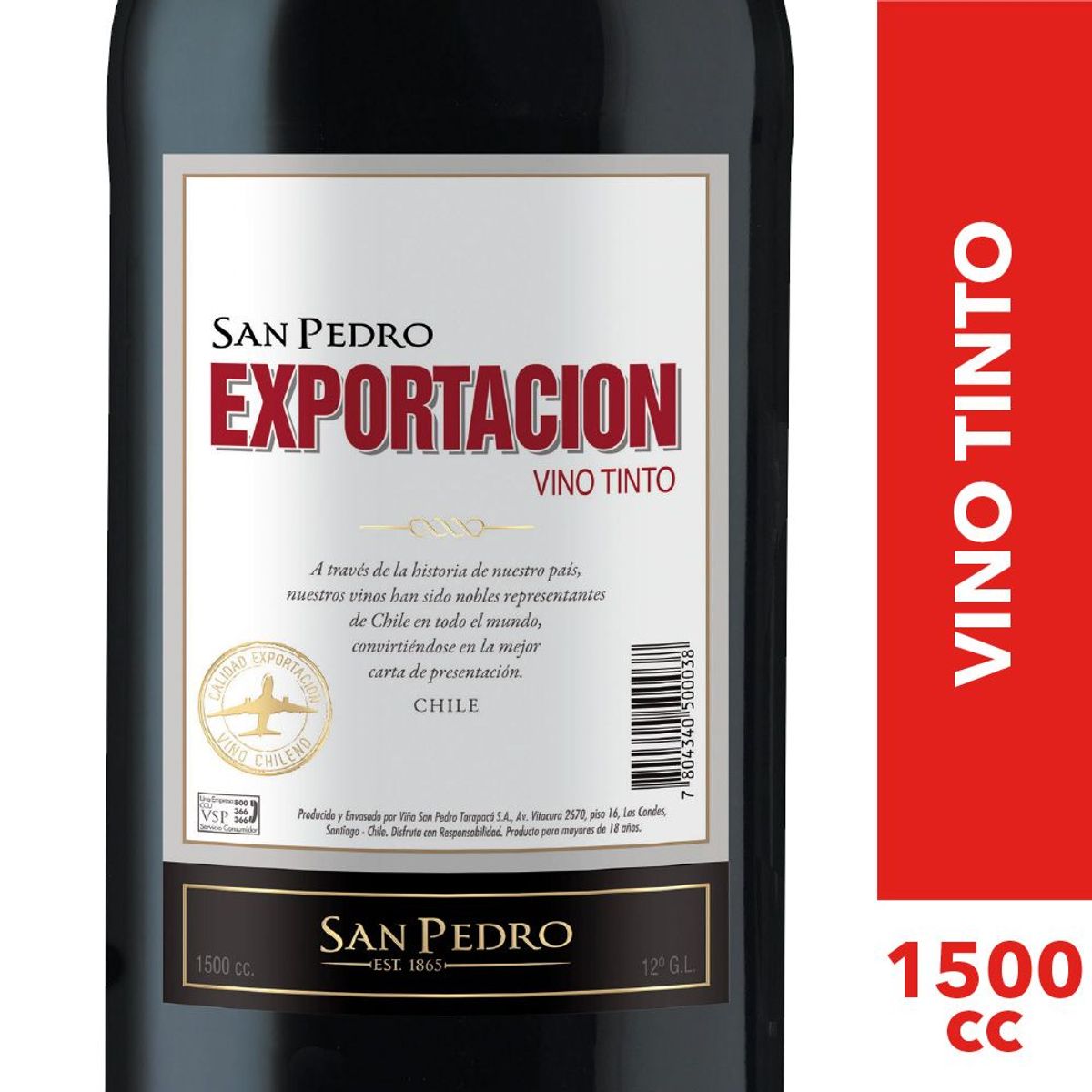 EXPORTACION - Vino Tinto Botellón