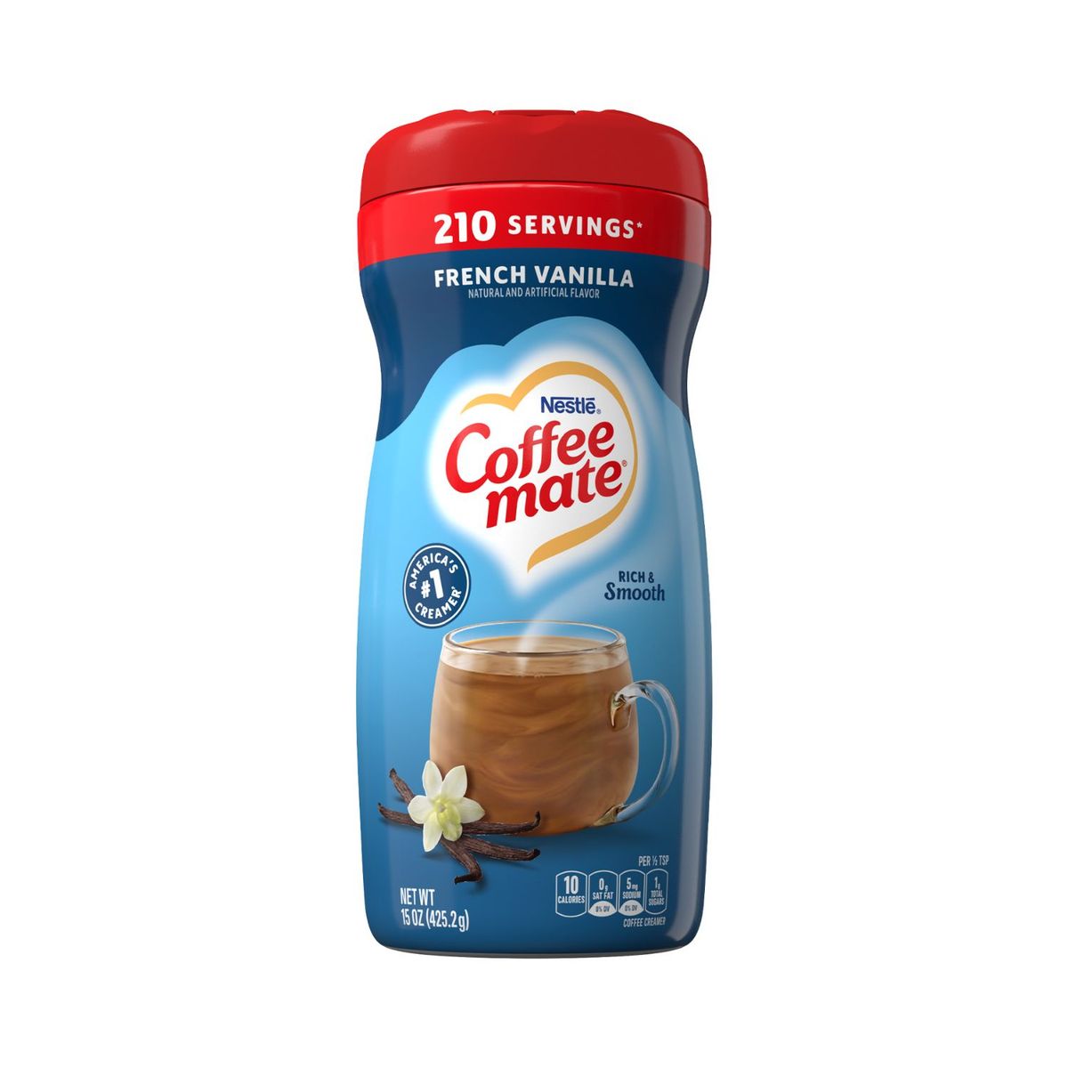 NESTLE - Crema para Café en Polvo Vainilla Coffee Mate Nestle 425 g