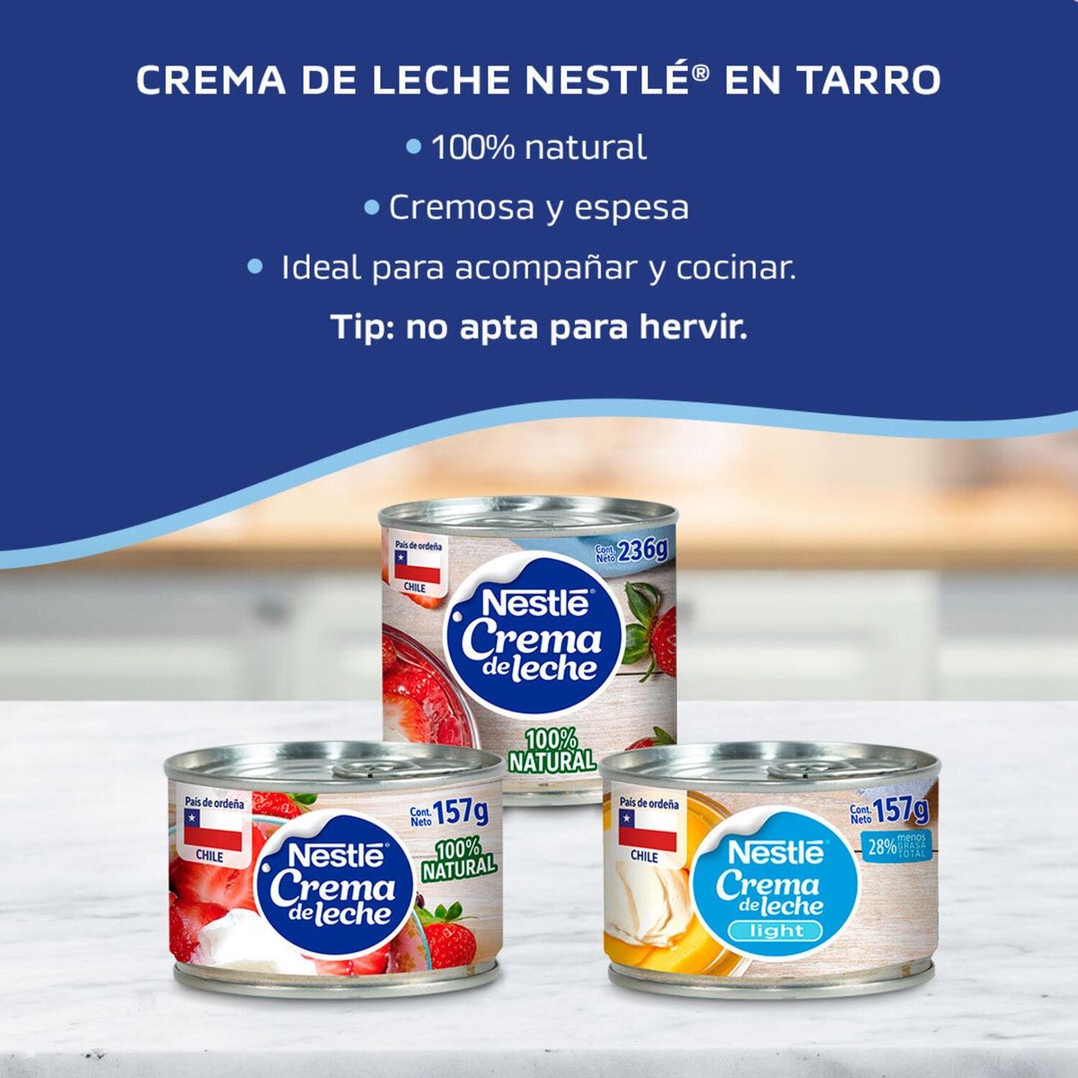 NESTLE - Crema de Leche Nestle Lata 157 g