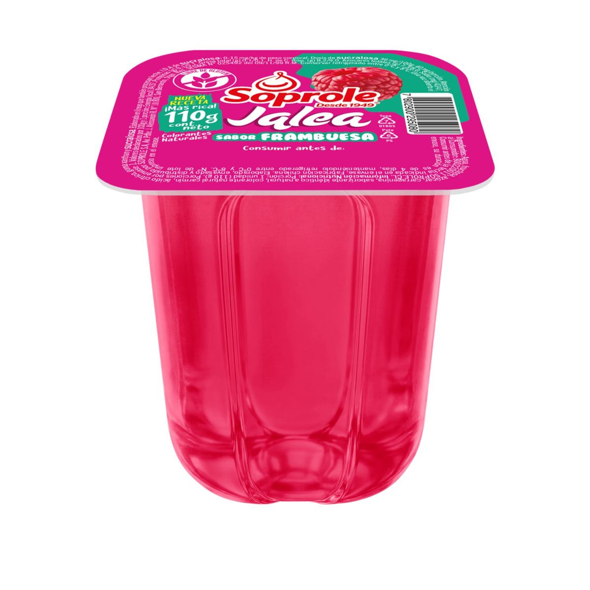 SOPROLE - Jalea Sabor Frambuesa Soprole 110 g