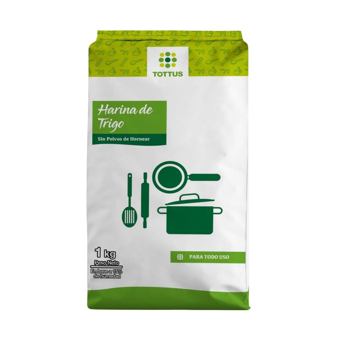 TOTTUS - Harina de Trigo sin Polvo de Hornear Tottus 1 Kg