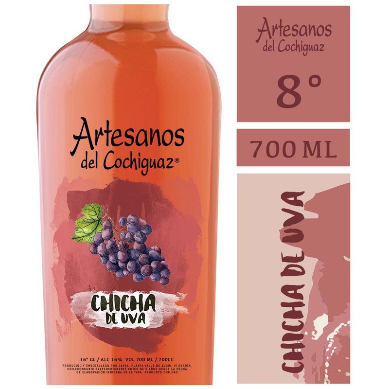 ARTESANOS DEL COCHIGUAZ - CHICHA COCI ARTE DEL COCHI 8 GL 700 CC.