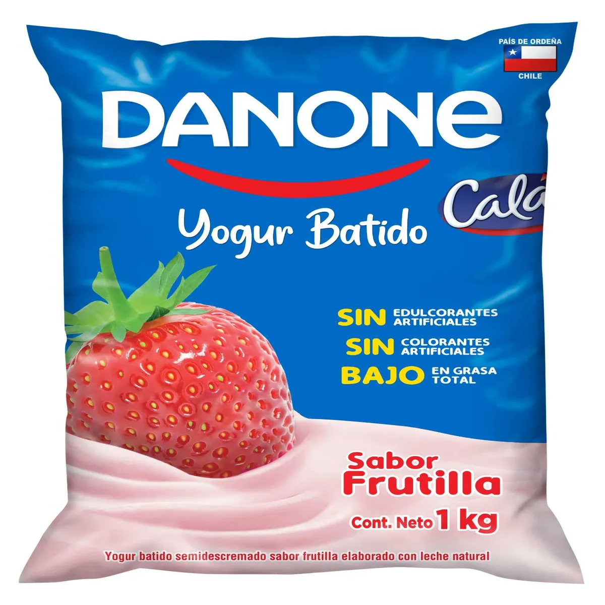 CALAN - Yoghurt Frutilla Bolsa