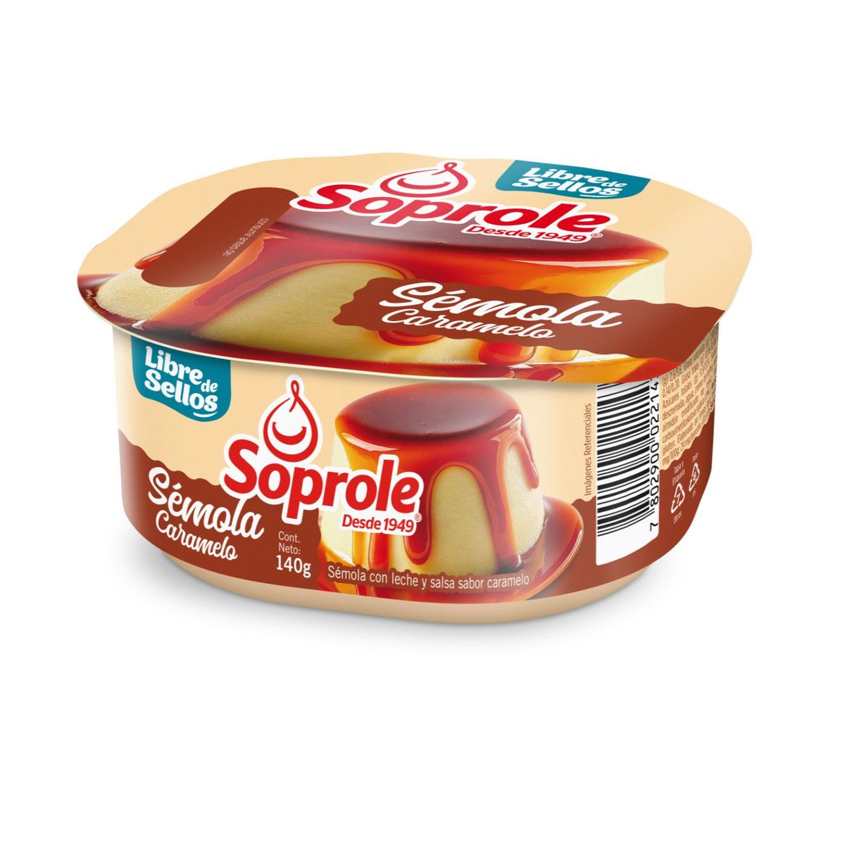 SOPROLE - Postre Sémola con Leche Salsa de Caramelo
