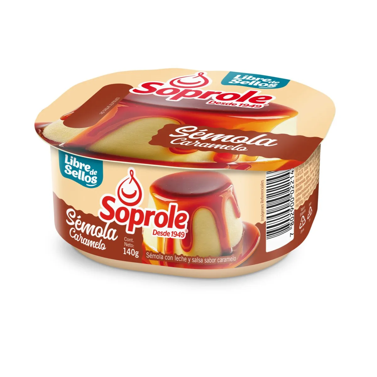 SOPROLE - Postre Sémola con Leche Salsa de Caramelo