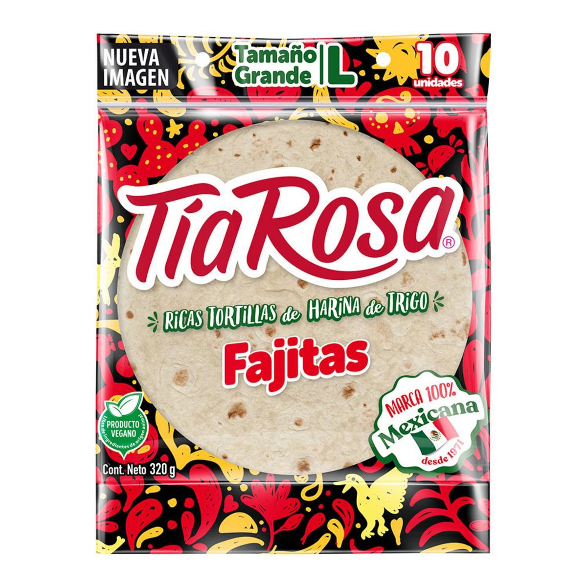 TIA ROSA - Tortillas Mexicanas Fajitas Tamaño L Tía Rosa 10 Un 320 g