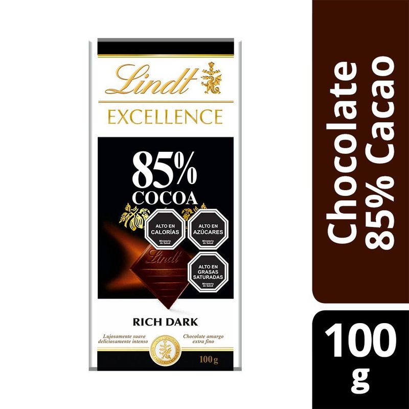 LINDT - CHOC. LINDT EXCELLENCE 85 CACAO 100 GR