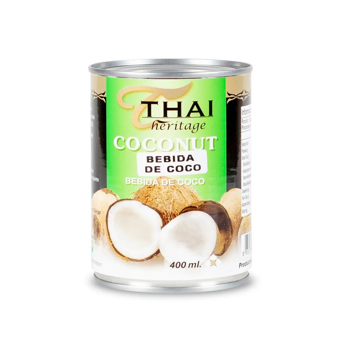 THAI HERITAGE - BEBIDA COCO LATA THAI HERITAGE 400 ML