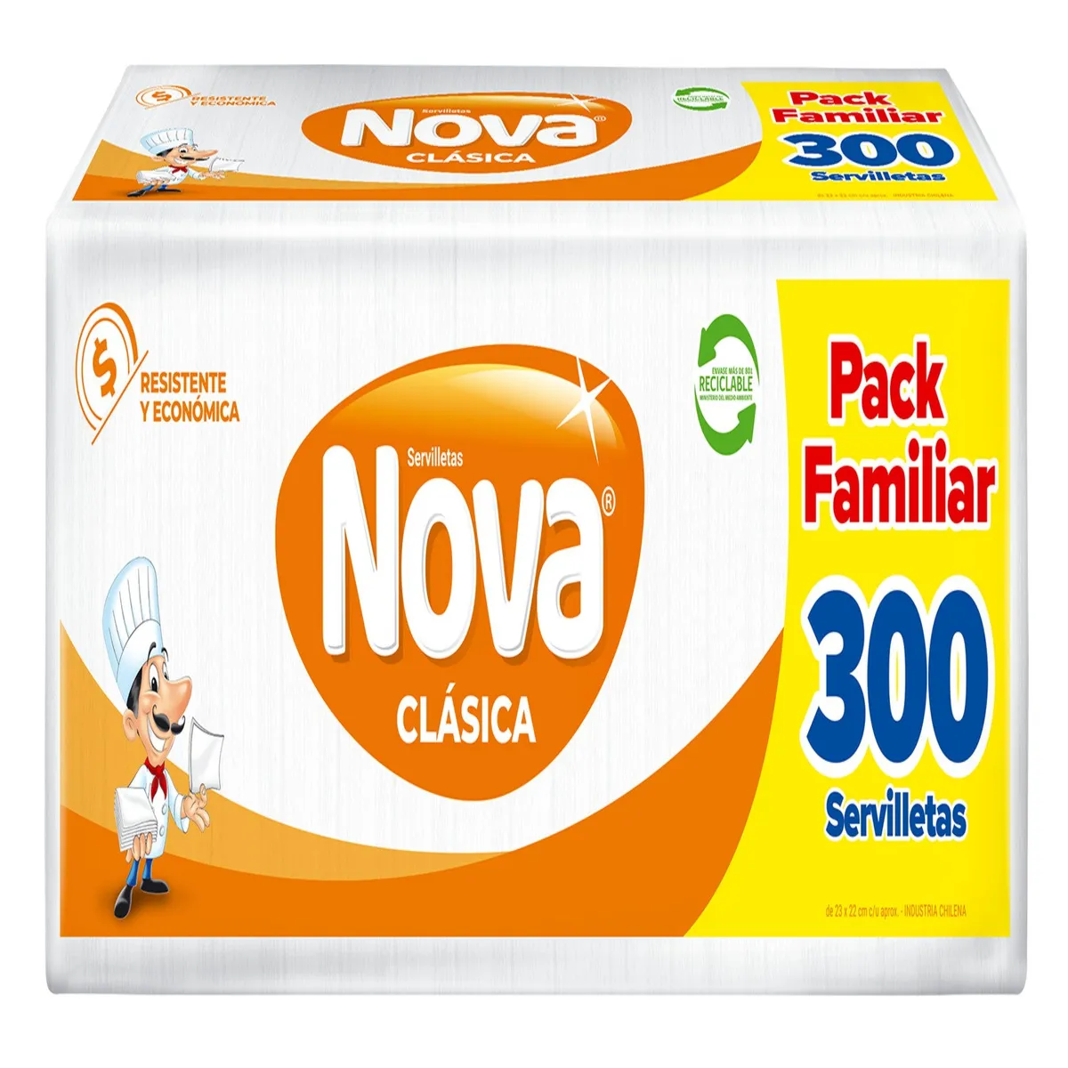 NOVA - Servilletas Cocktail Nova Una Hoja 300 Un