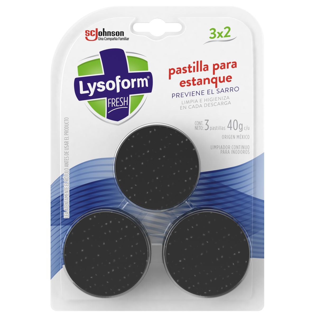 LYSOFORM - Pack Pastillas para Estanque Inodoro Lysoform 3 x 120 g
