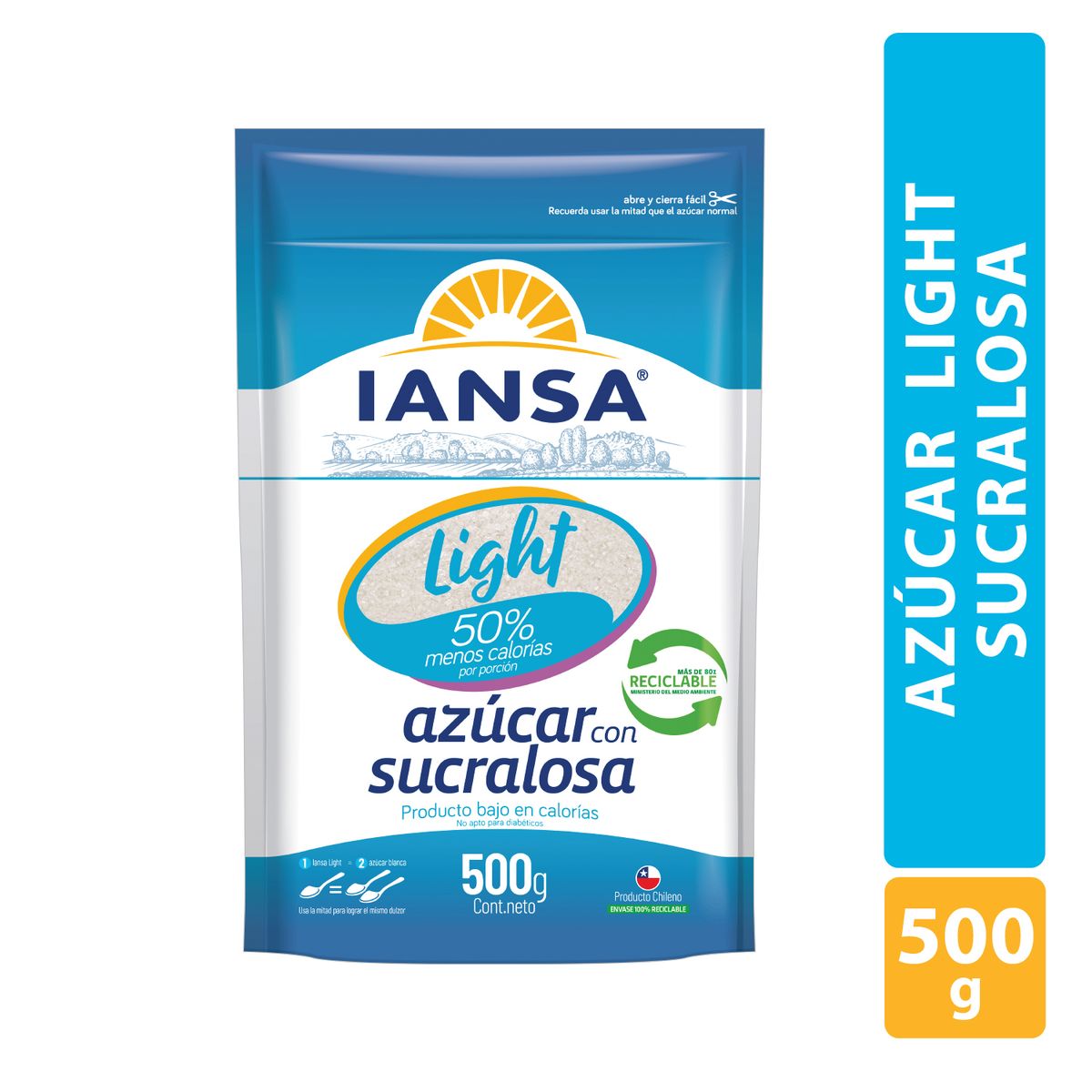 IANSA - Azúcar Light Sucralosa Iansa 500 g
