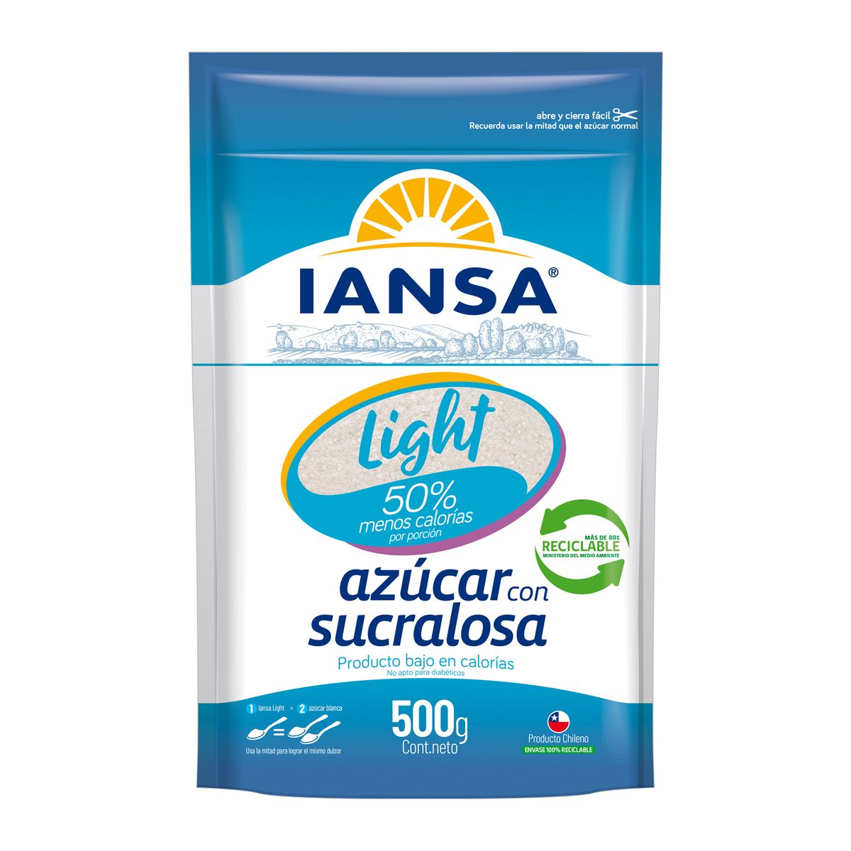 IANSA - Azúcar Light Sucralosa Iansa 500 g