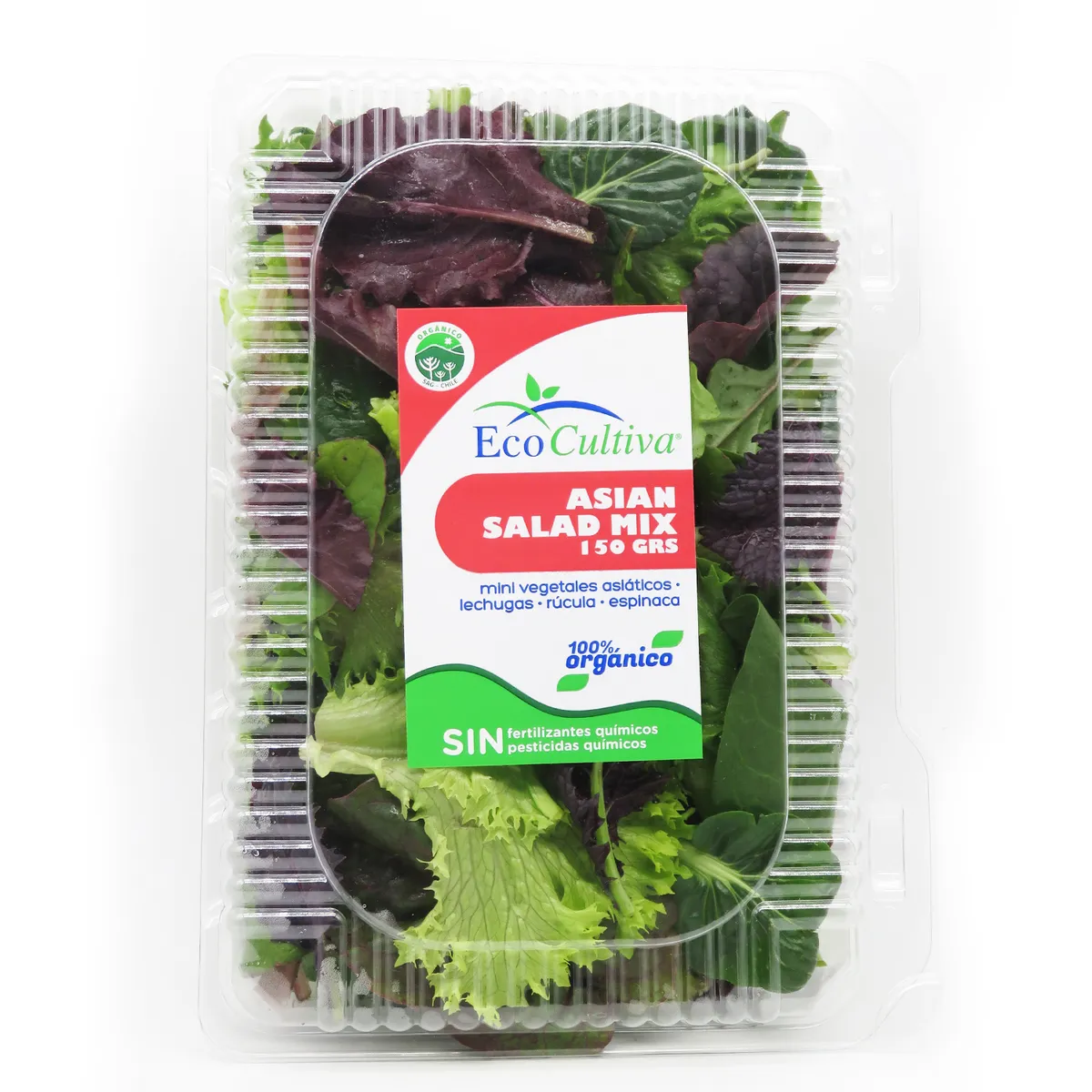 ECOCULTIVA - Ensalada Asian Salad Mix Orgánica Envasada 150 g