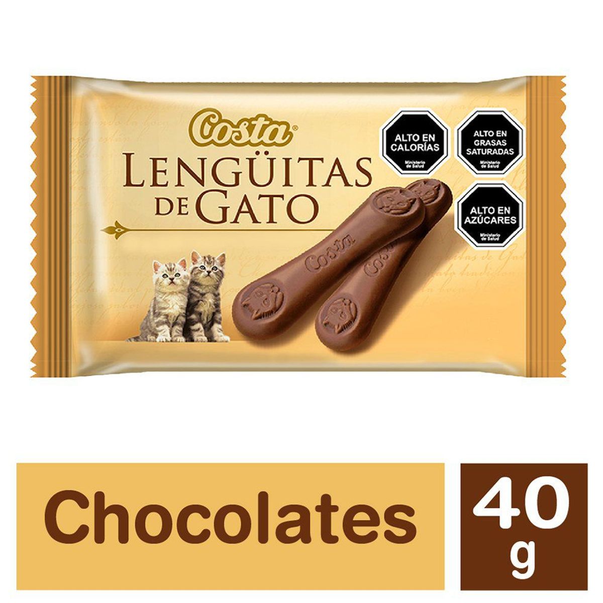 COSTA - Chocolate Lenguas de Gato Snack
