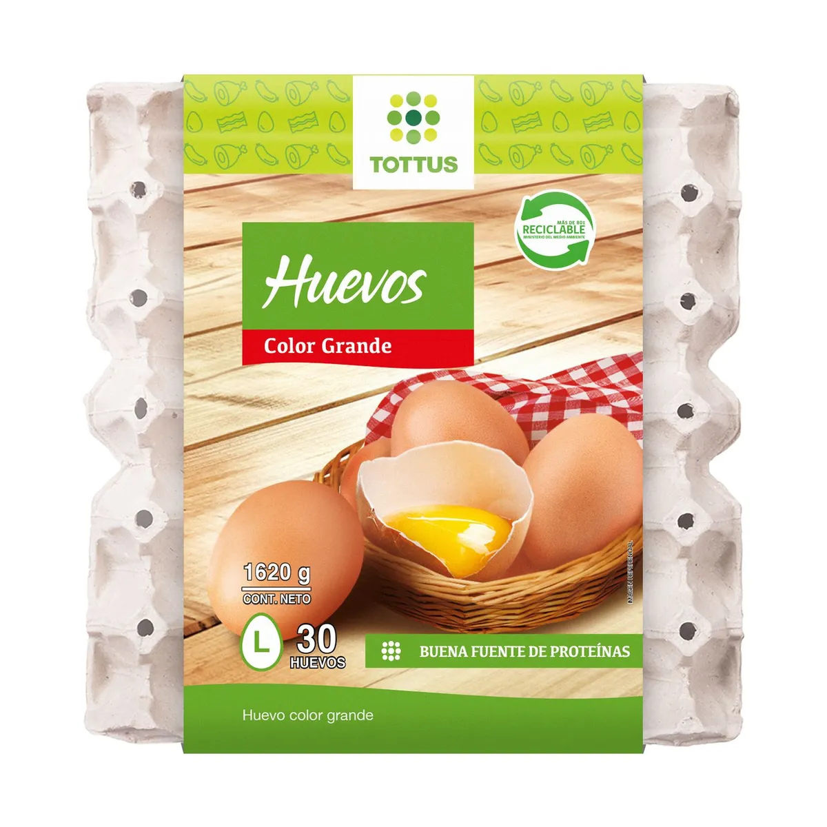TOTTUS - Huevos Color Grande Tottus 30 Un