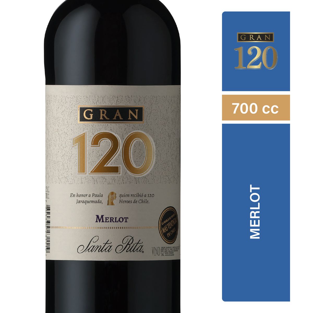 120 - Vino Tinto Merlot  Gran 120