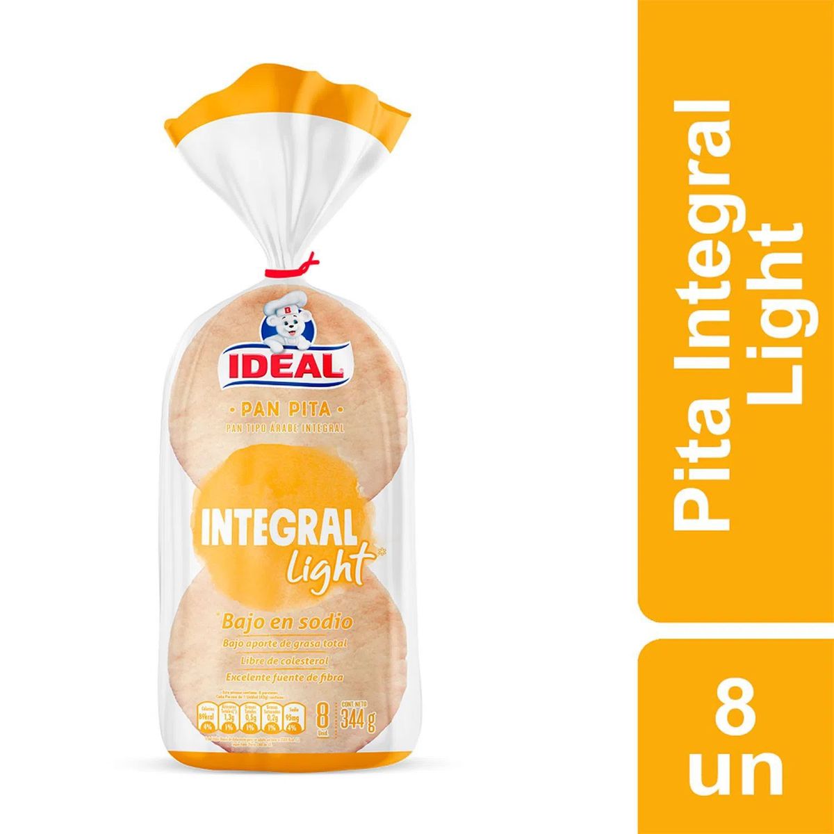 IDEAL - Pan Pita Integral Light Ideal 344 gr