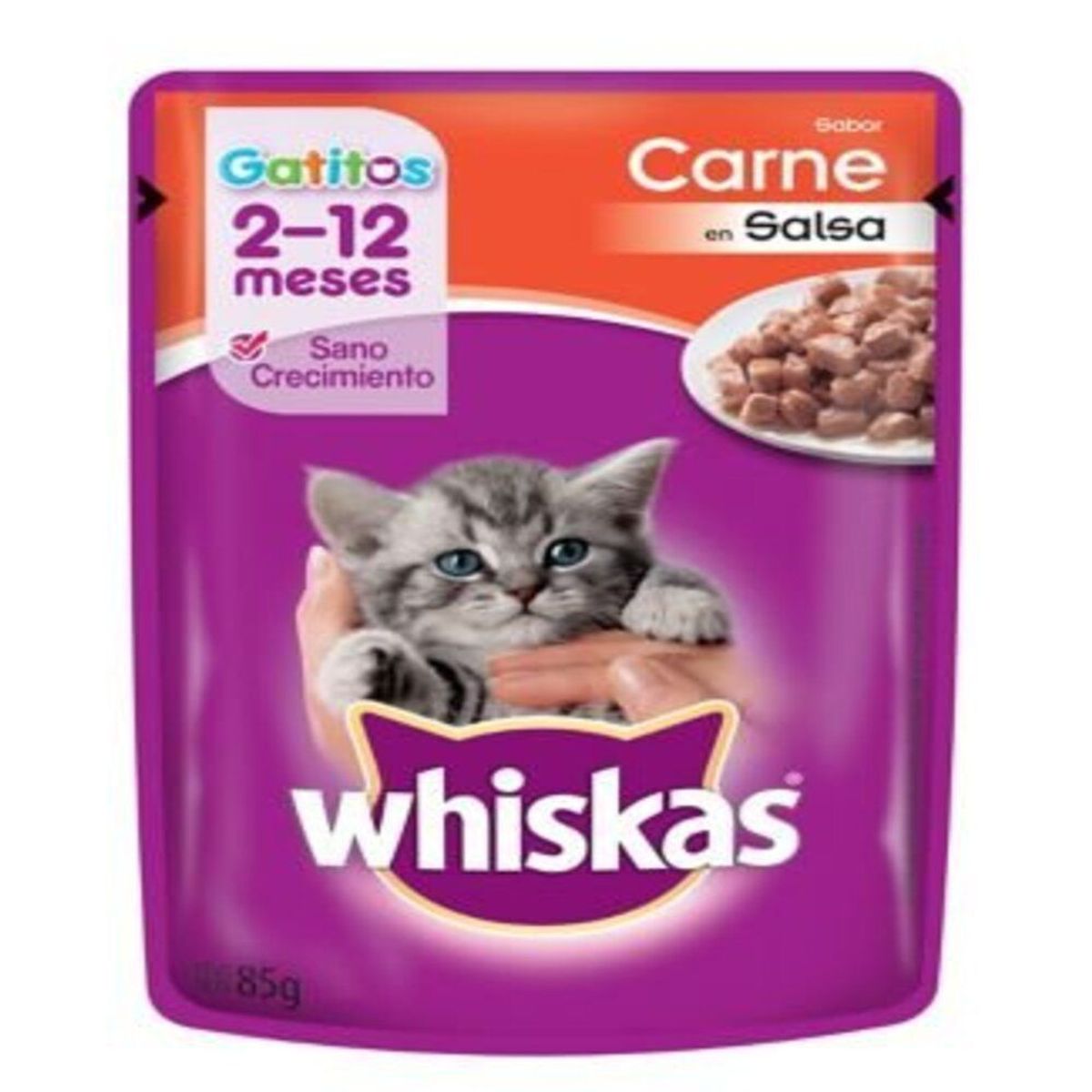 WHISKAS - Alimento Para Gatitos Pouch Carne