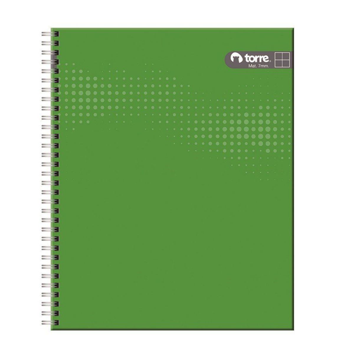 TORRE - Cuaderno Universitario Liso Clásico Mat 100 Hojas