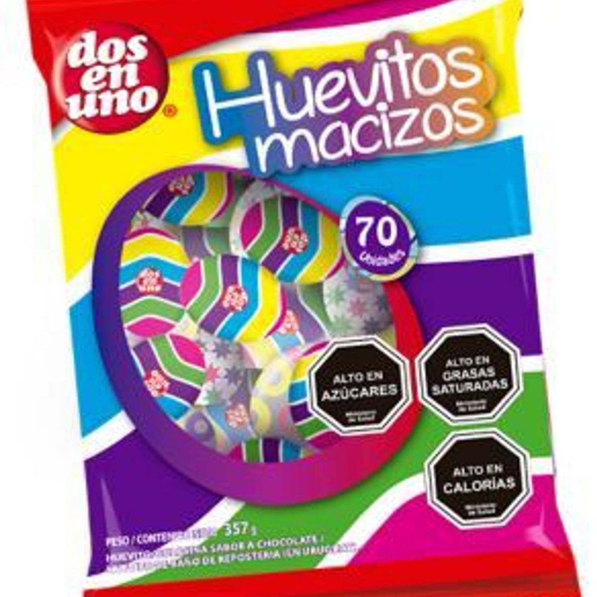 DOS EN UNO - CHOCOLATE HUEVO MACIZO 357 GRS.