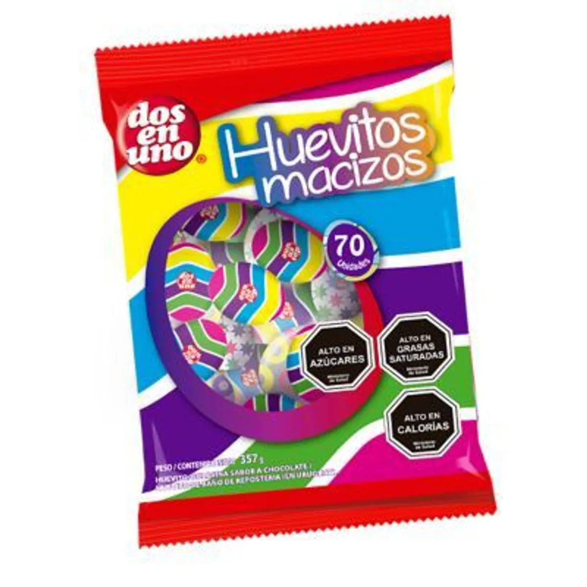 DOS EN UNO - CHOCOLATE HUEVO MACIZO 357 GRS.