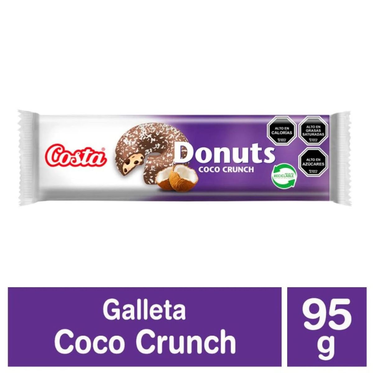 COSTA - Galletas Donuts Coco Crunch Costa 95 g