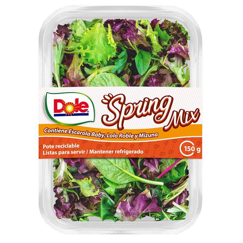 DOLE - Ensalada Spring Mix Envasada 150 g