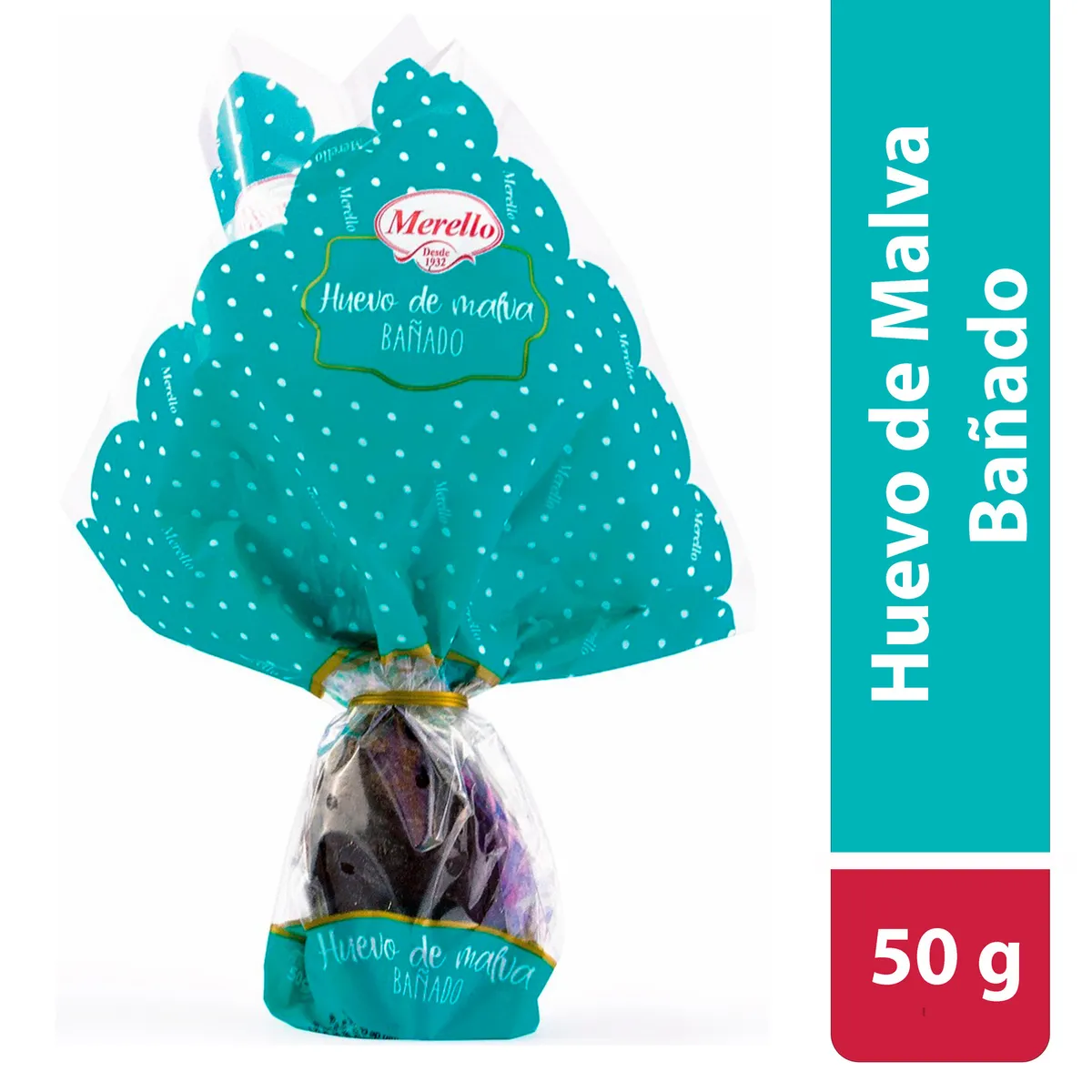 MERELLO - HUEVITO DE MALVA BANADO 50GRS
