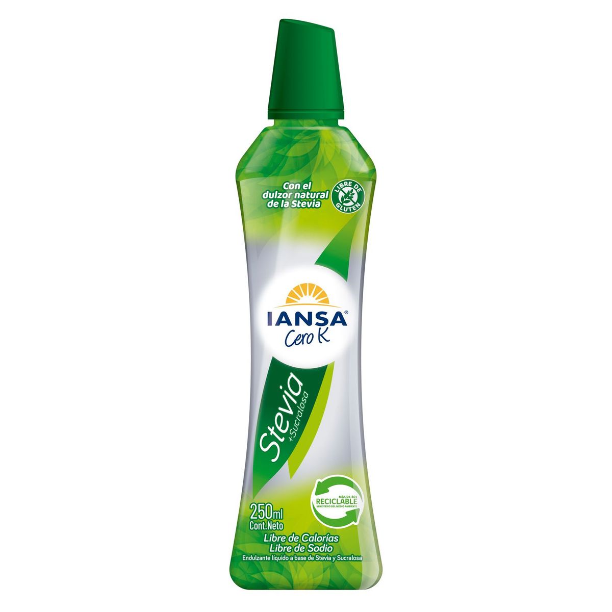 IANSA CERO K - Endulzante Líquido Stevia + Sucralosa Iansa Cero K 250 ml