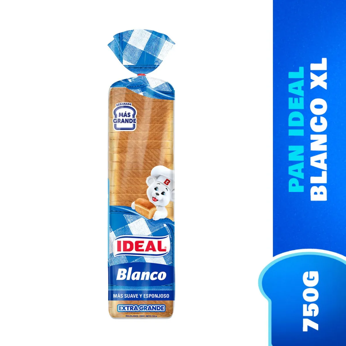 IDEAL - Pan de Molde Blanco XL Ideal 750 g
