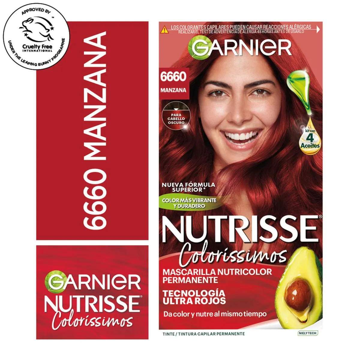 NUTRISSE - Tintura Hi Red 6660 Manzana