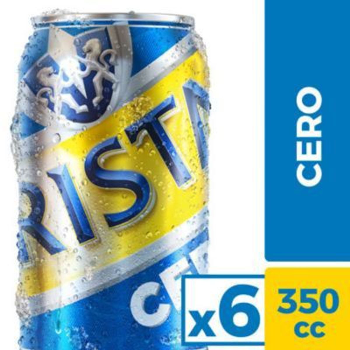 CRISTAL - Pack Cerveza Cristal 6x350cc Sin Alcohol Lata