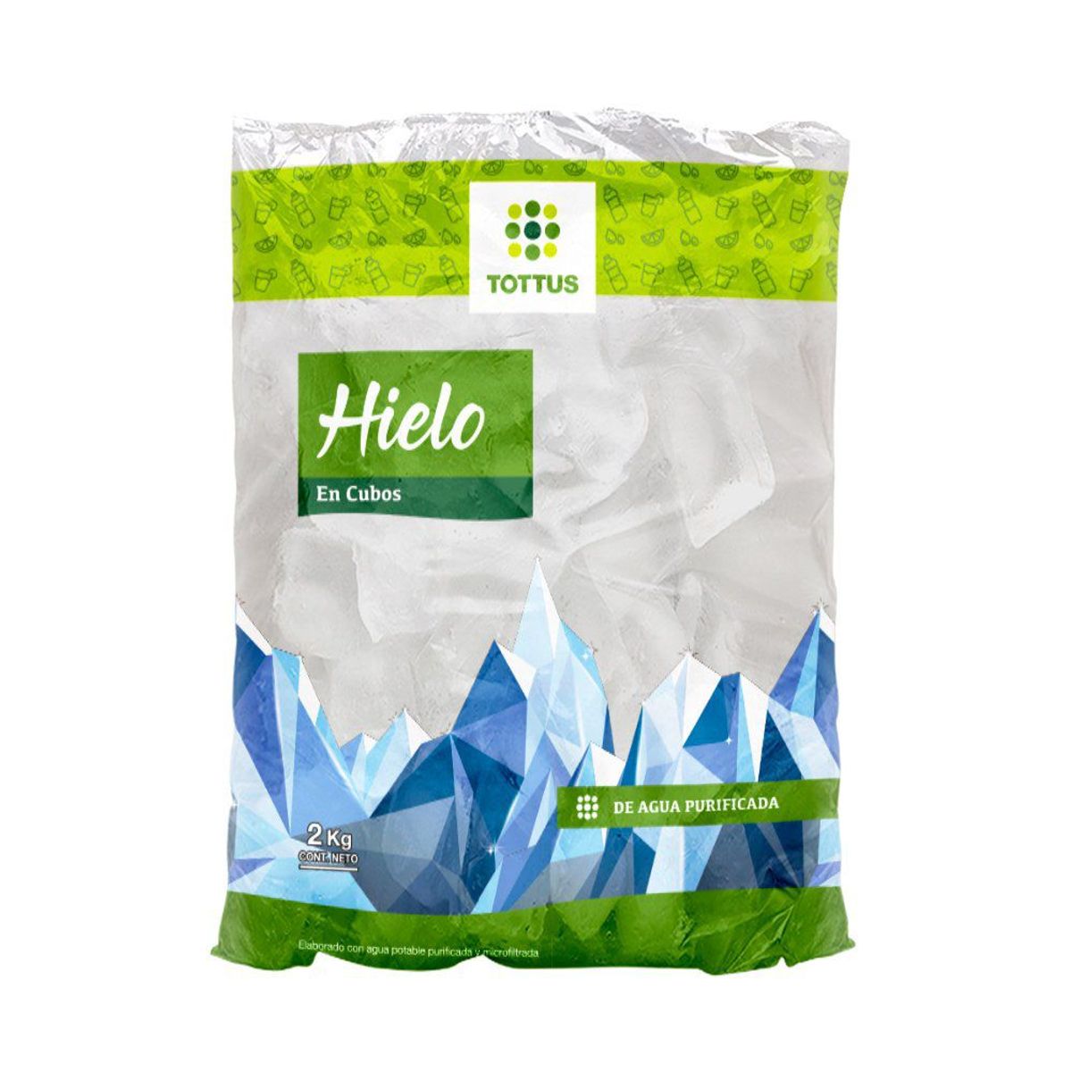 TOTTUS - Hielo en Bolsa Tottus 2 Kg