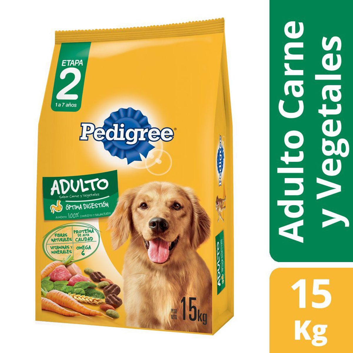 PEDIGREE - Alimento para Perro Sabor Carne y Vegetales Pedigree 15 Kg