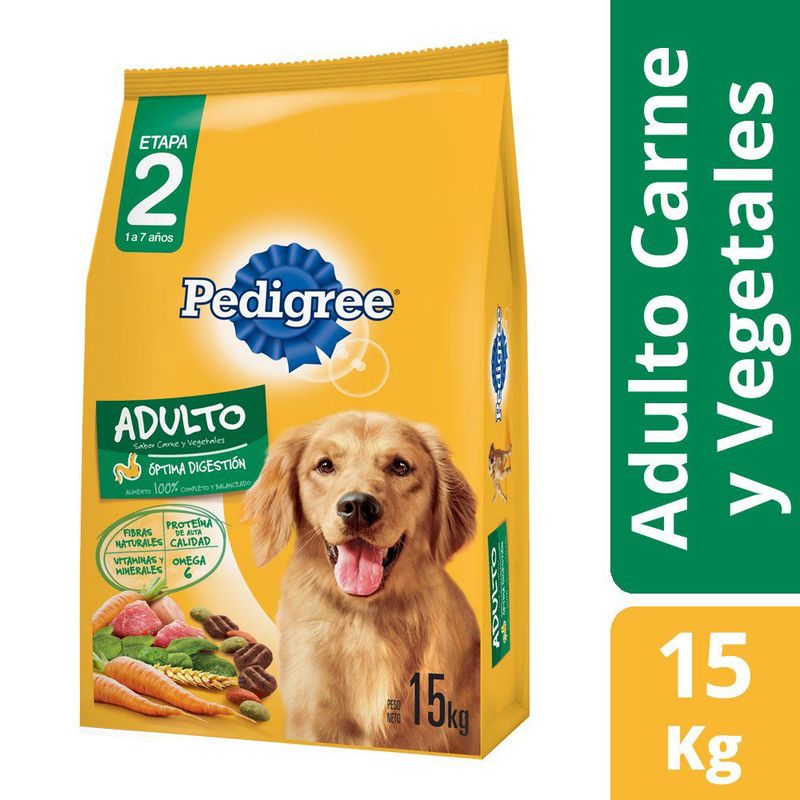 PEDIGREE - Alimento para Perro Sabor Carne y Vegetales Pedigree 15 Kg