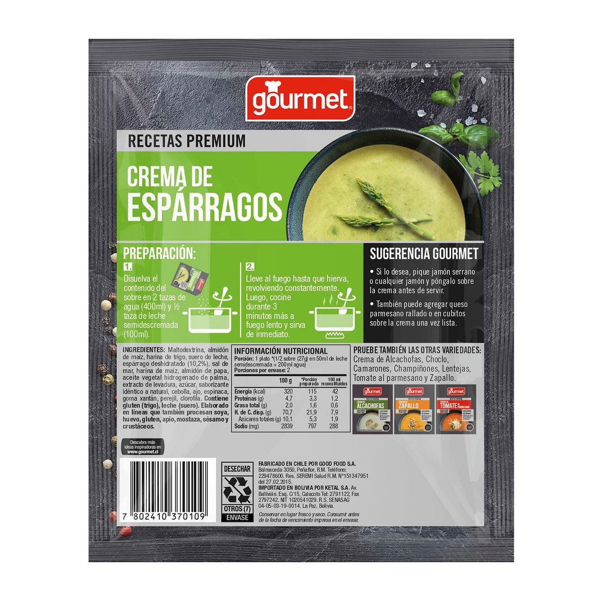 GOURMET - Crema Esparragos Premium