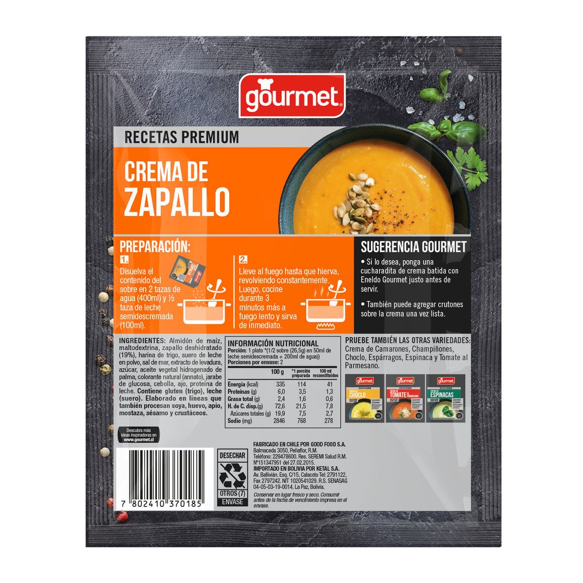 GOURMET - Crema Zapallo Premium