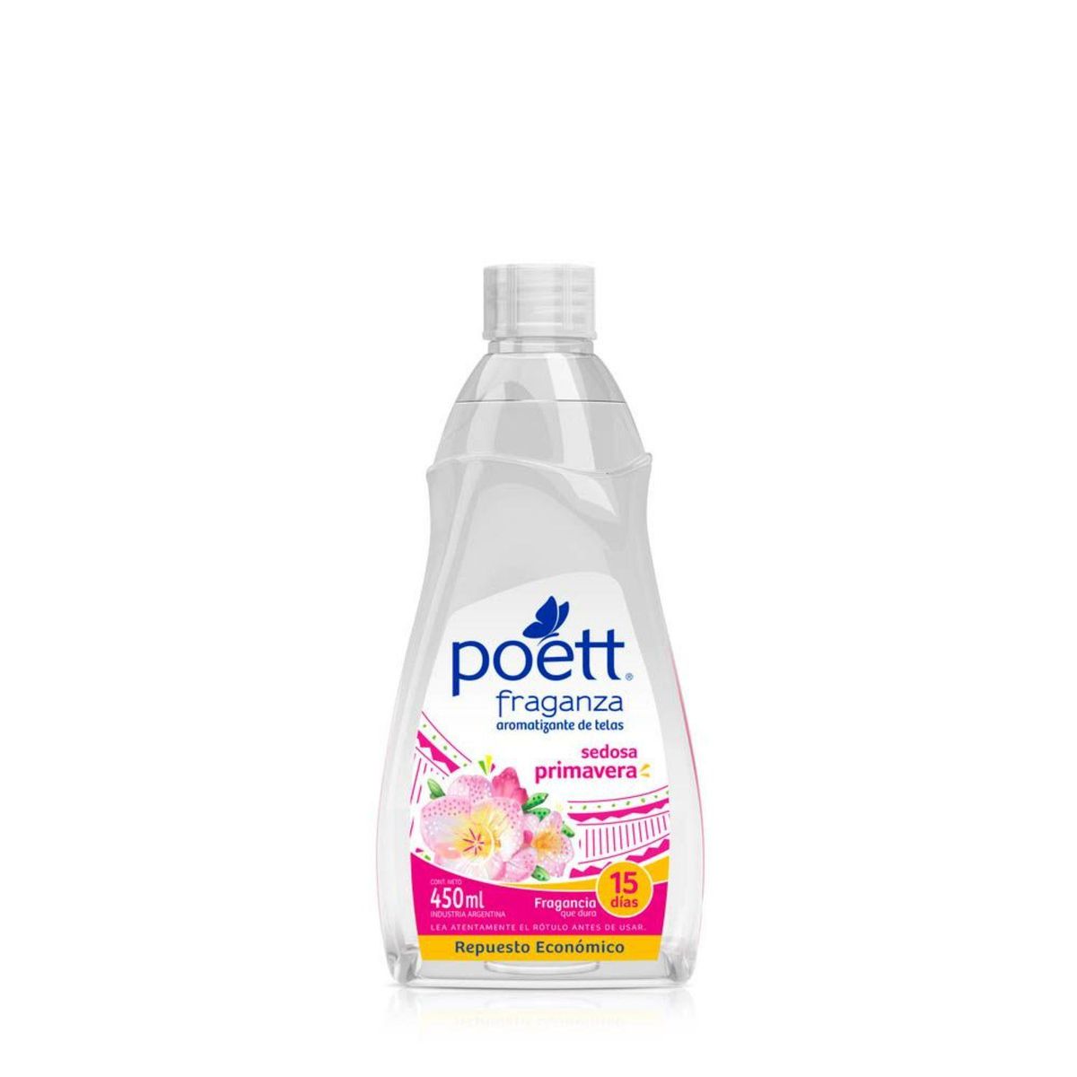 POETT - Repuesto Aromatizante Telas Fraganza Suavidad de Algodón Poett 450 ml