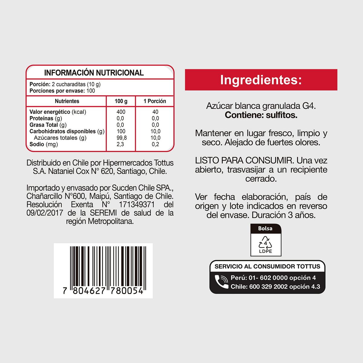 PRECIO UNO - Azúcar