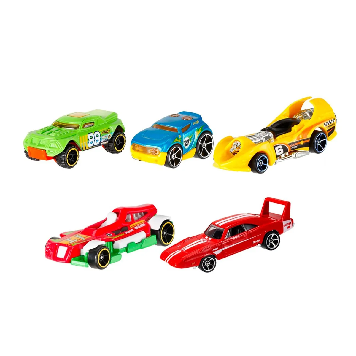 HOT WHEELS - Paquete de 5 Autos 1:64
