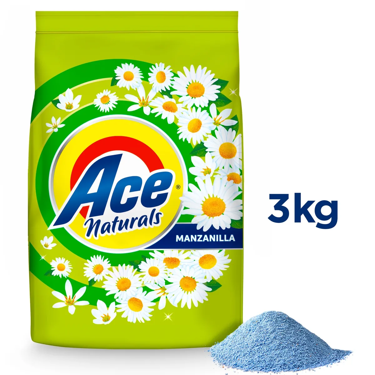 ACE - Detergente en Polvo Naturals Manzanilla Ace 3 kg
