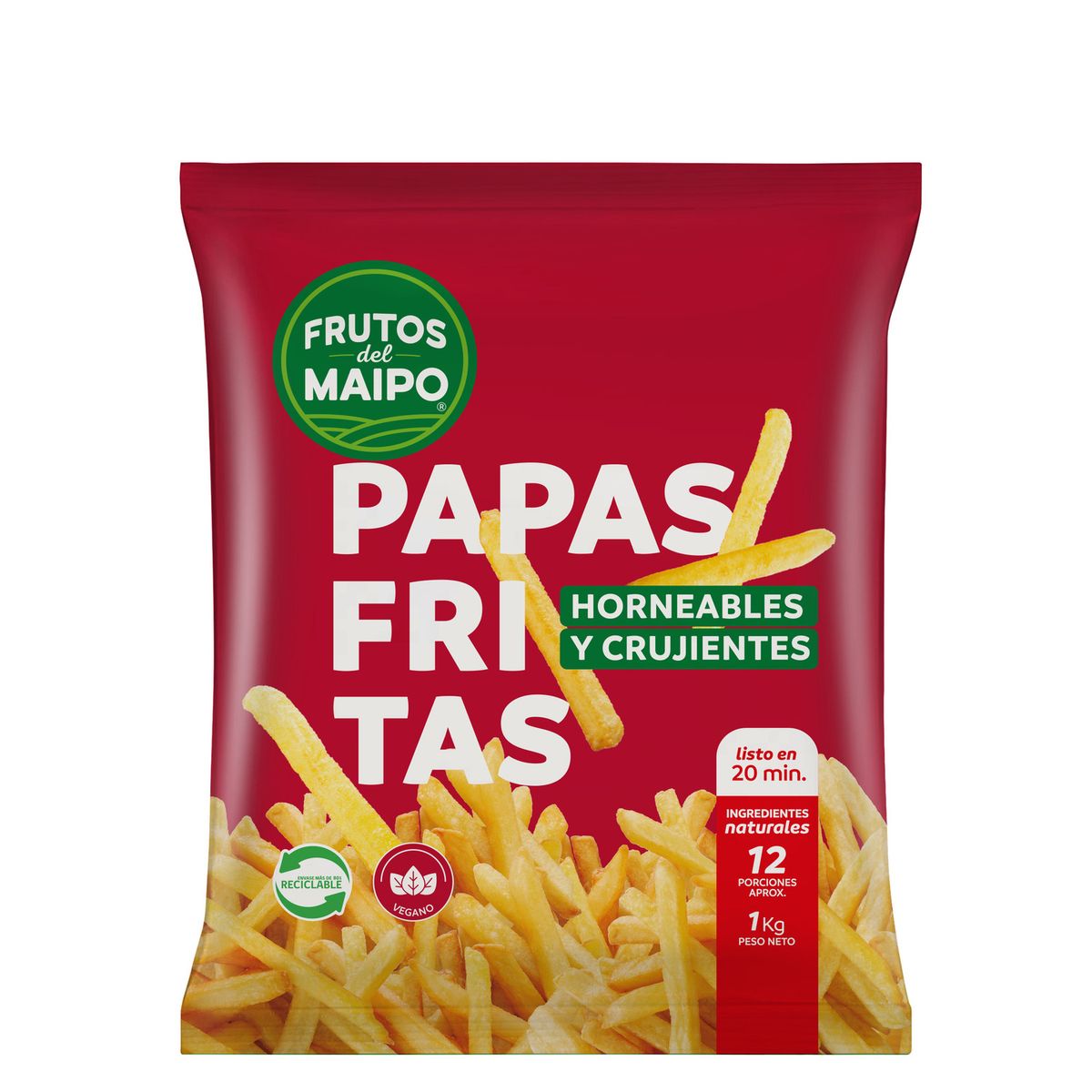 FRUTOS DEL MAIPO - Papas Prefritas Congeladas Frutos de Maipo 1 Kg