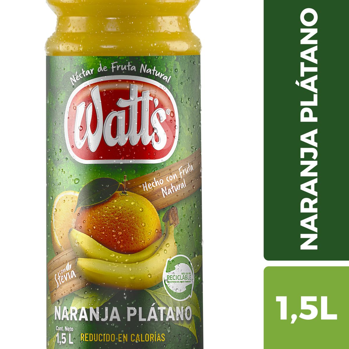 WATTS - Néctar de Naranja y Plátano Watts 1.5 L
