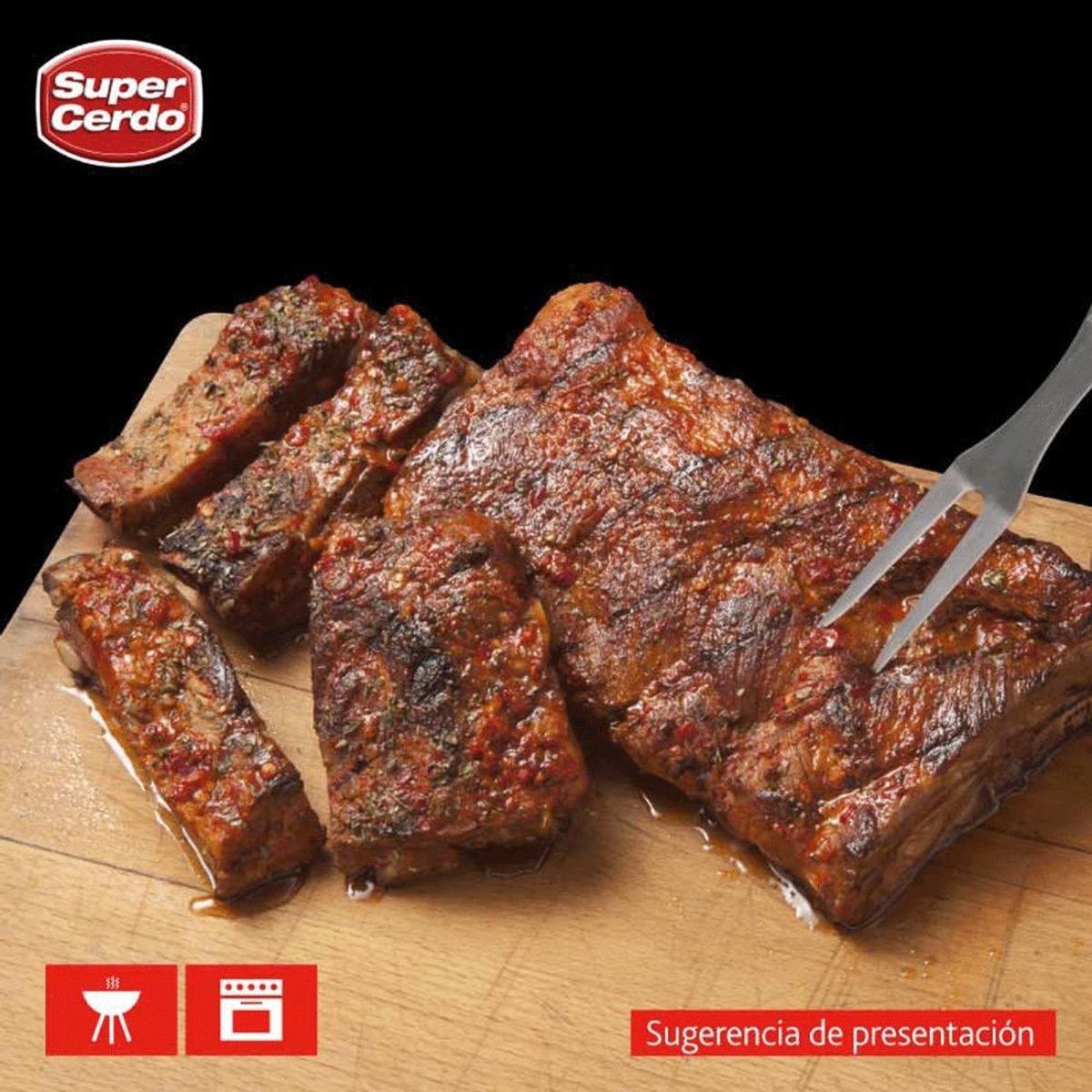 SUPER CERDO - Costillar de Cerdo a la Chilena Super Cerdo Peso Variable