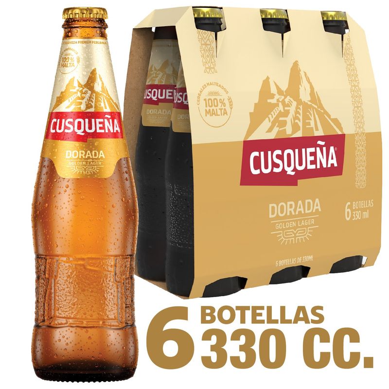 CUSQUEÑA - CERVEZA CUZQENA 4.5G GL 330 CC SIXPACK