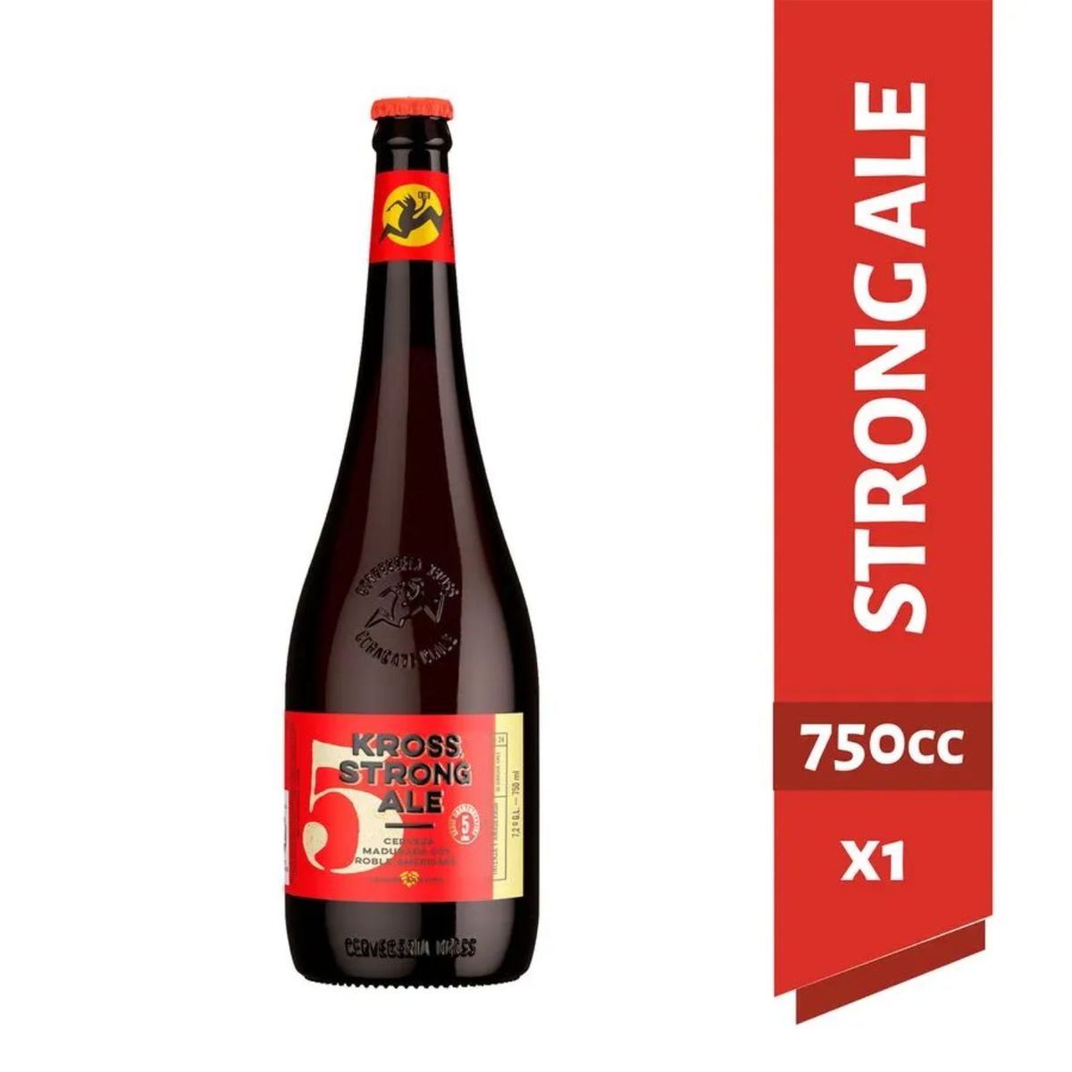 KROSS - Cerveza Artesanal Kross 5 Strong Ale Botella 7.2° 750 ml