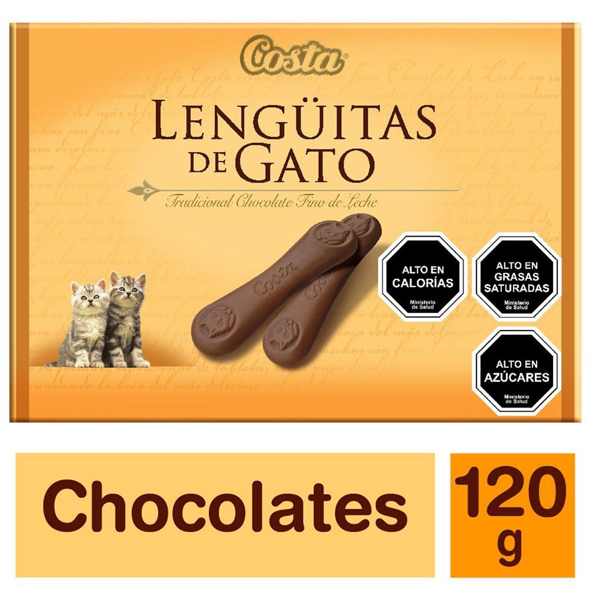 COSTA - Chocolate Costa Lenguas de Gato estuche