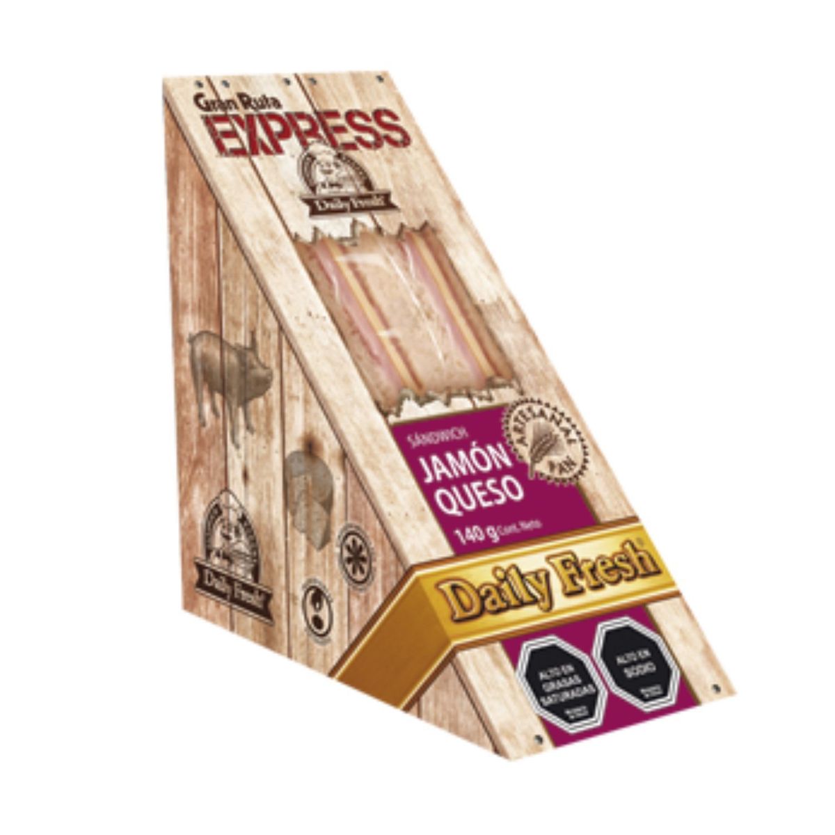  - Sándwich Jamón y Queso Daily Fresh 140 g
