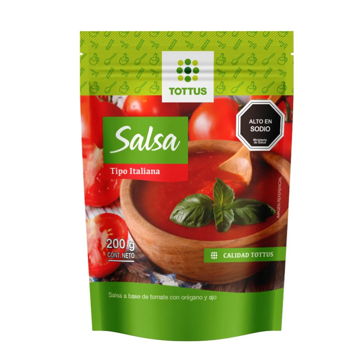 TOTTUS - Salsa de Tomate Tipo Italiana Tottus 200 g