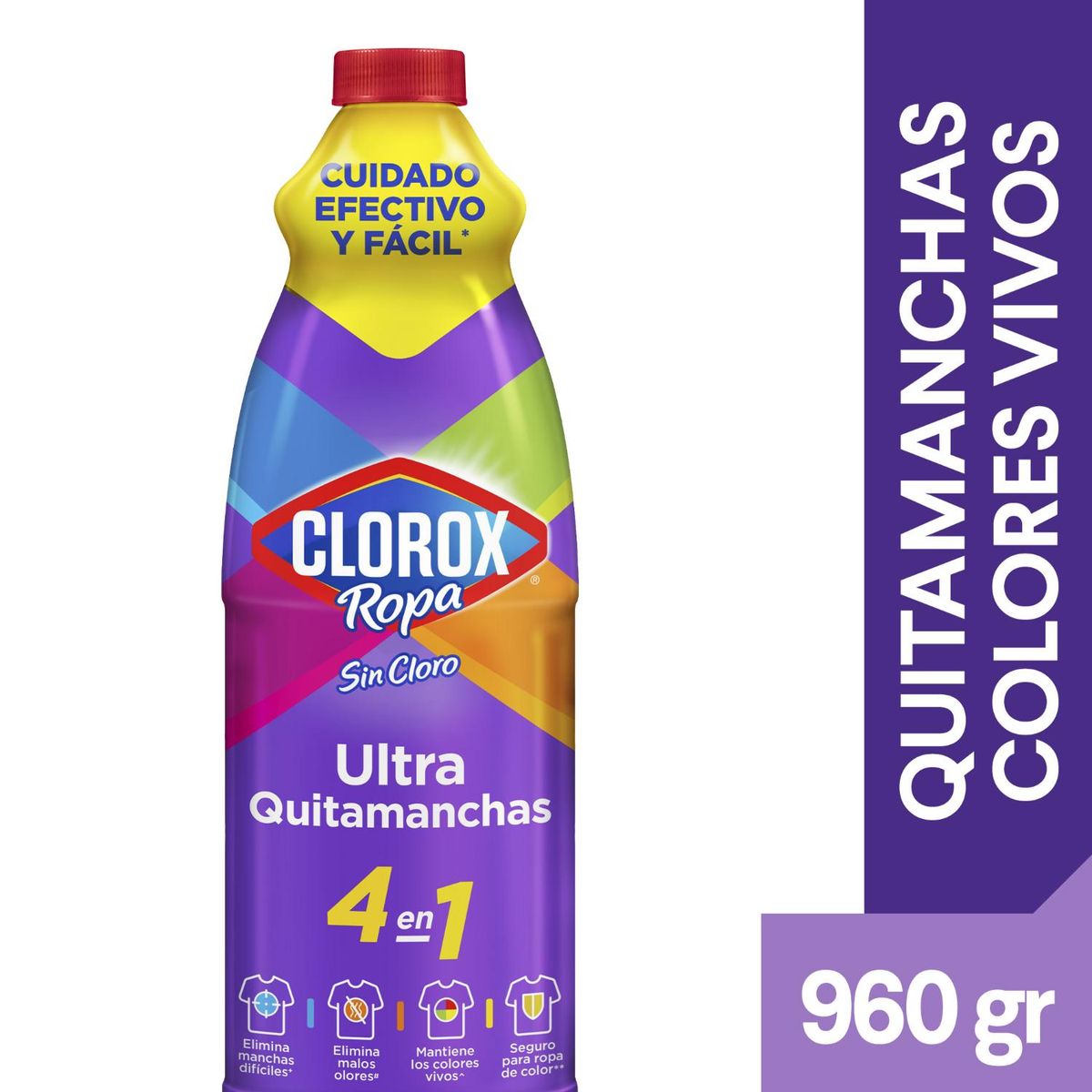 CLOROX - Quitamanchas Clorox Colores Vivos Botella 960 gr